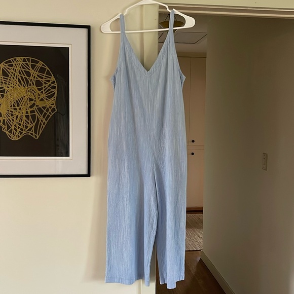 Chambray Jumpsuit - Picture 1 of 5